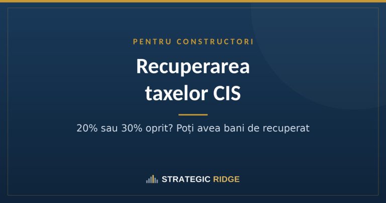 Recuperarea taxelor CIS pentru constructorii români din UK