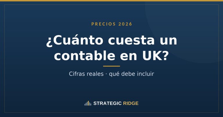 ¿Cuánto cuesta un contable en UK? Precios reales 2026