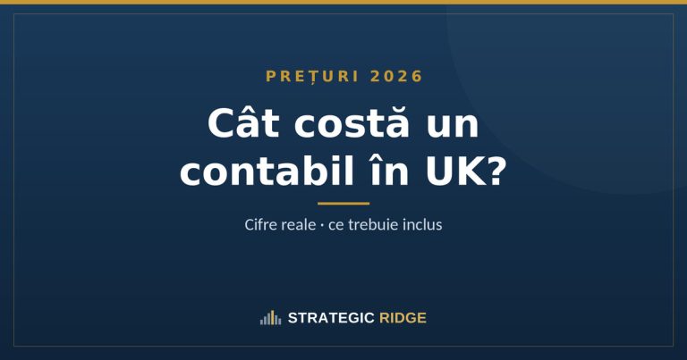Cât costă un contabil în UK? Prețuri reale 2026