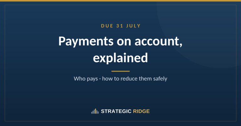 Payments on account: why HMRC wants money from you by 31 July