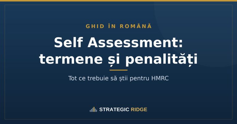 Ghid Self Assessment pentru românii din UK: termene, penalități, acte