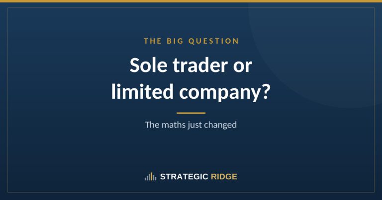 Sole trader or limited company in 2026/27? The maths just changed
